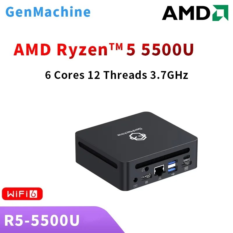 Ddr4 3200Mhz - Mini PC GenMachine Ren5000 5500U com