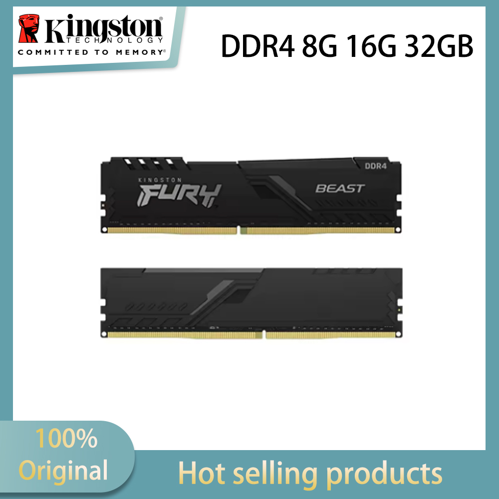 Ddr4 3200 16Gb - Memória RAM Kingston Fury Beast DDR4