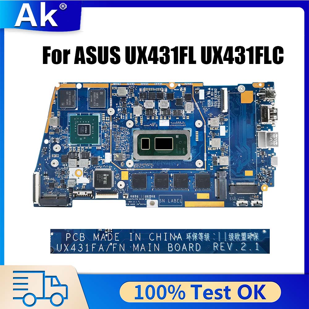 Ddr4 8Gb - ASUS-Placa-mãe portátil para ASUS, UX431FAC, RX431F,