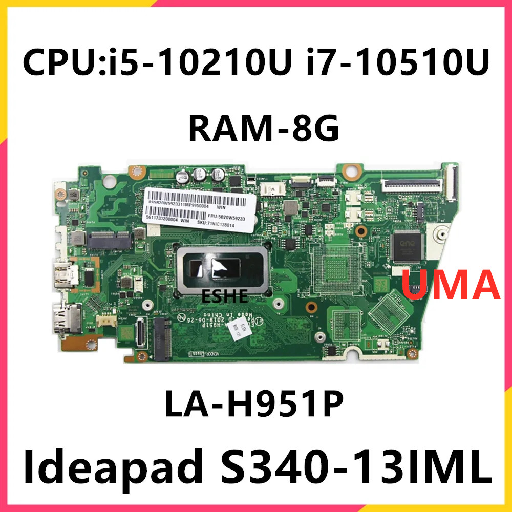Ddr4 Laptop Ram - Placa-Mãe para Laptop Lenovo IdeaPad S340-13IML