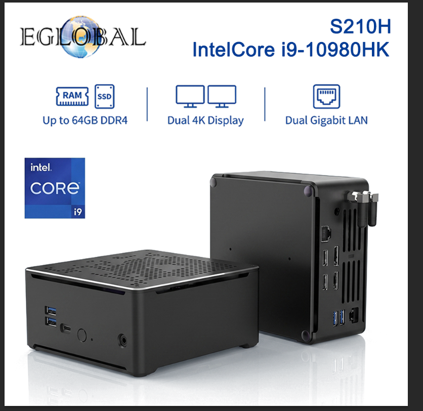 Ecc Ram Server - Mini PC Workstation EGLOBAL i9-10980HK (5.3GHz),