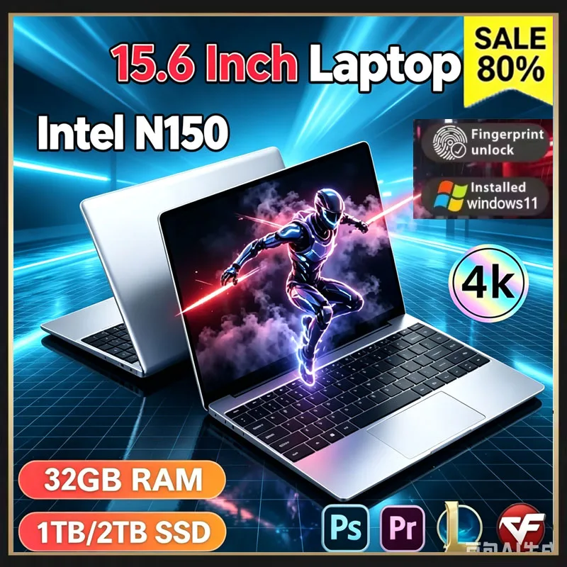 Ddr4 32Gb - Notebook Portátil Fino de 15,6