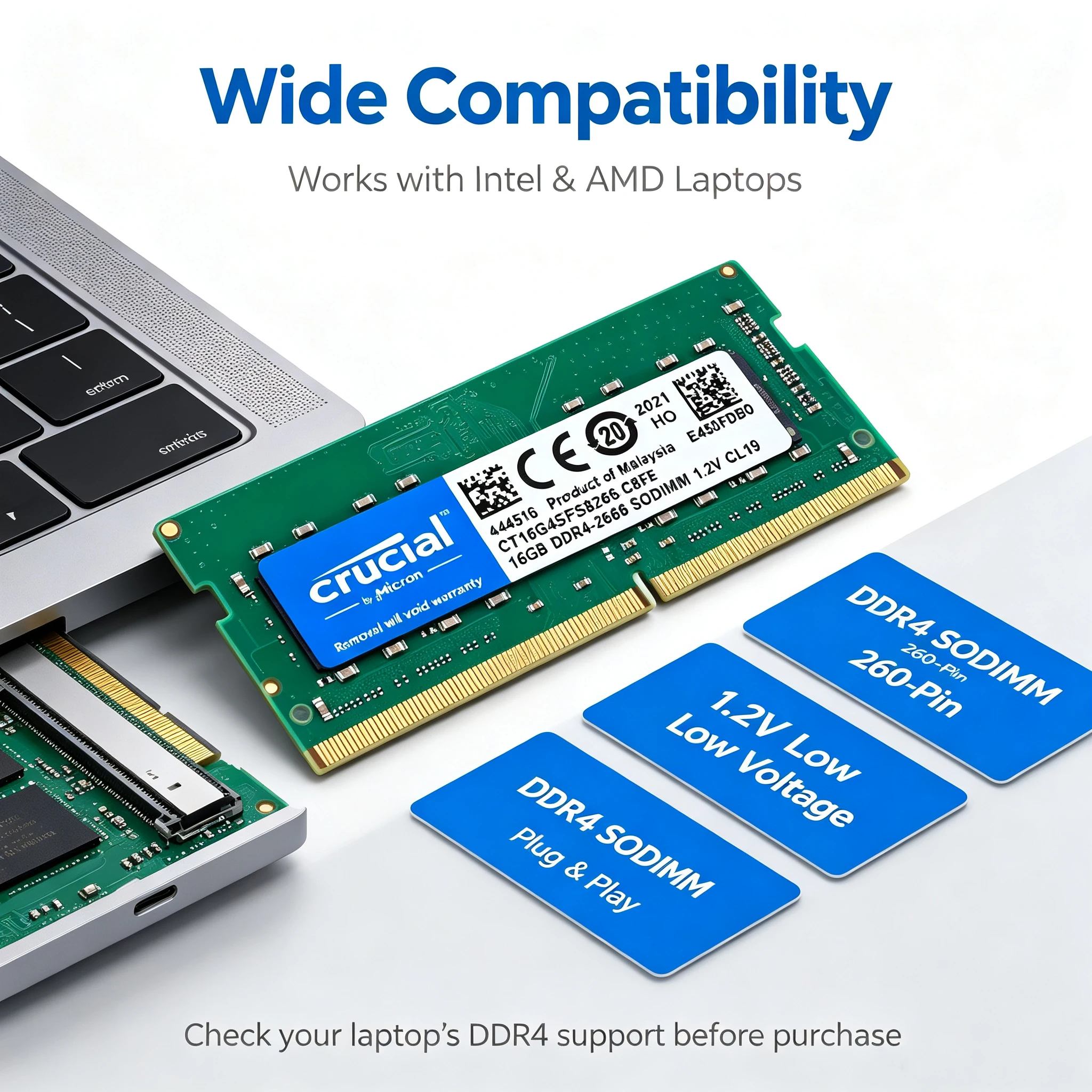 Memória RAM Crucial DDR4 para  - Ddr4 3200 16Gb avaliação e preço