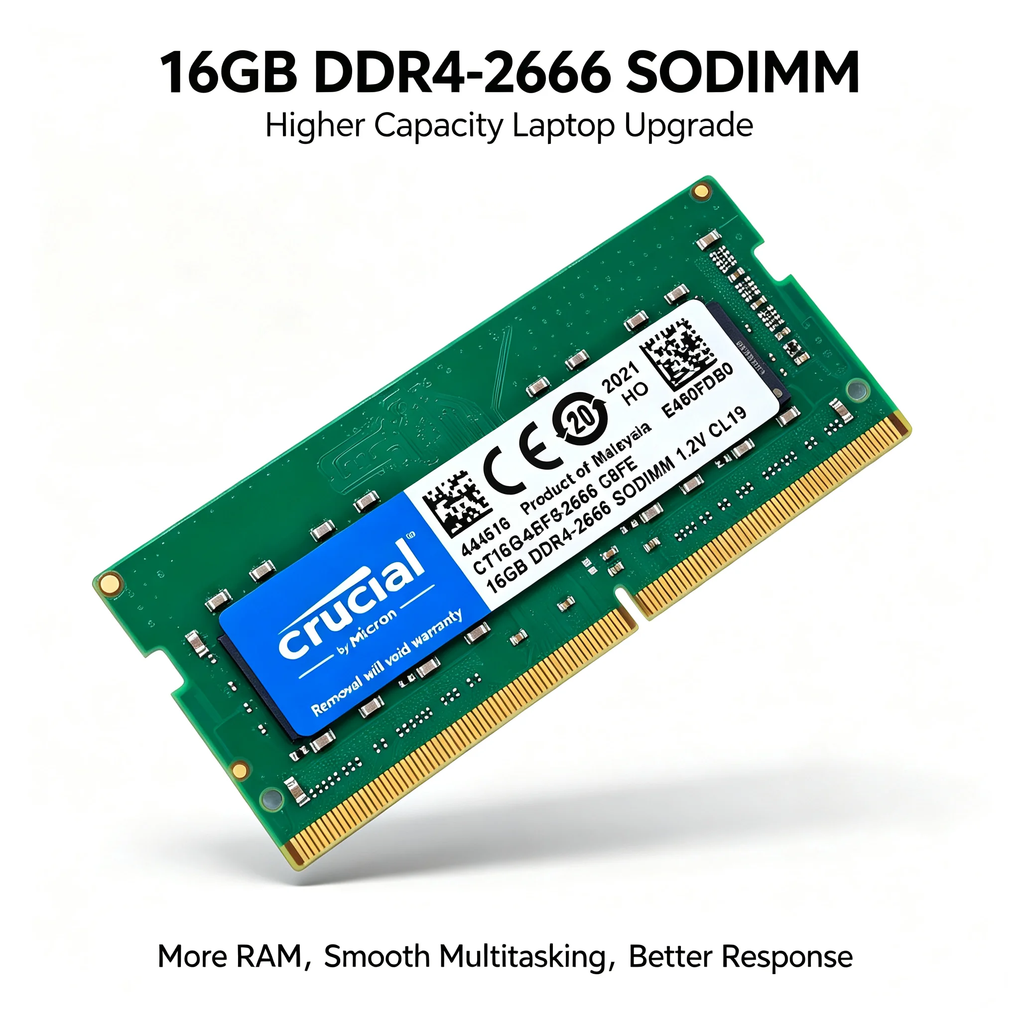 Crucial 1PCS/2PCS Memória RAM  - Sodimm Ddr4 avaliação e preço