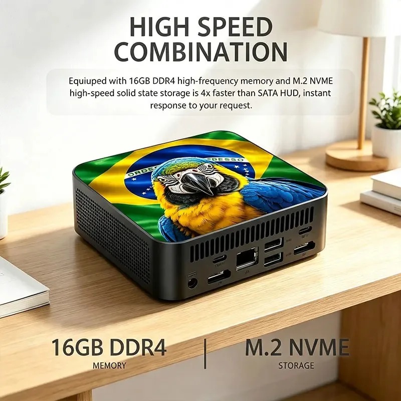 Novo Mini PC Poderoso, Computa - Ddr4 Desktop Ram avaliação e preço