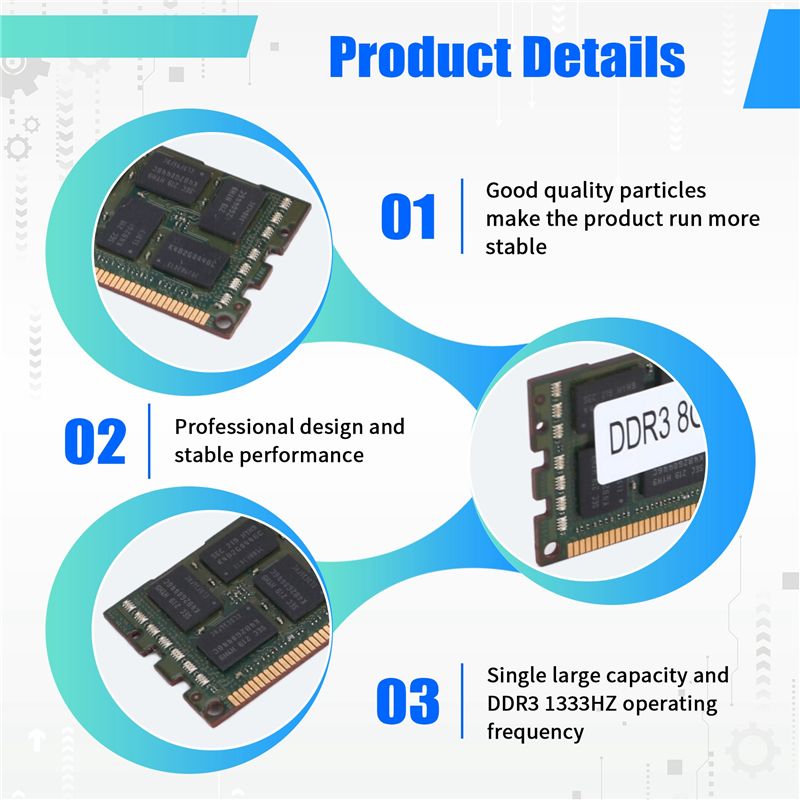 Memória RAM ECC DDR3 8GB 1333M - Ddr3 Ram avaliação e preço