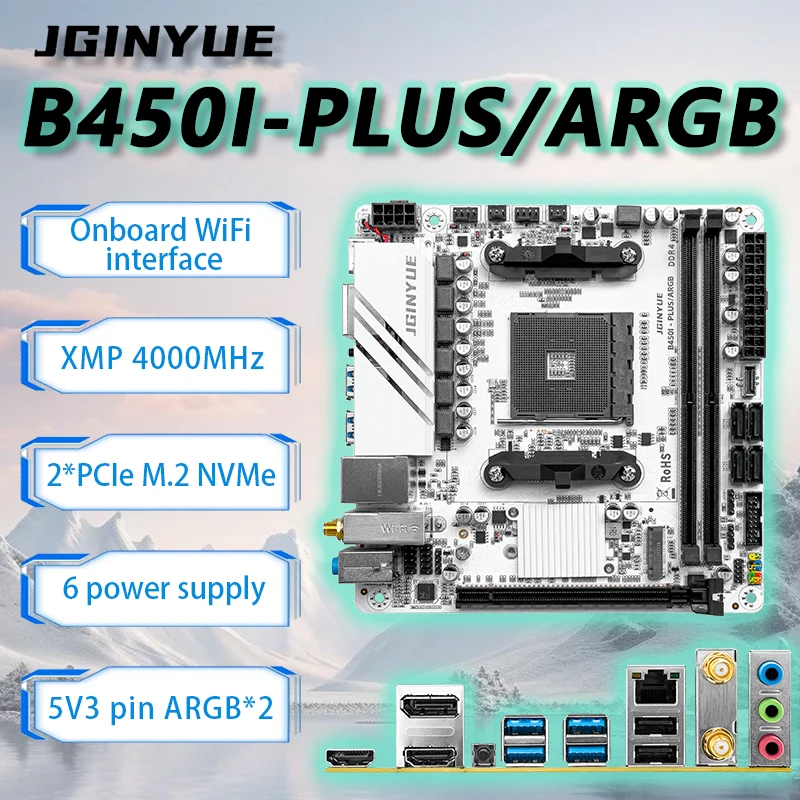 Conjunto de Placa-Mãe JGINYUE  - Ddr4 3200Mhz avaliação e preço