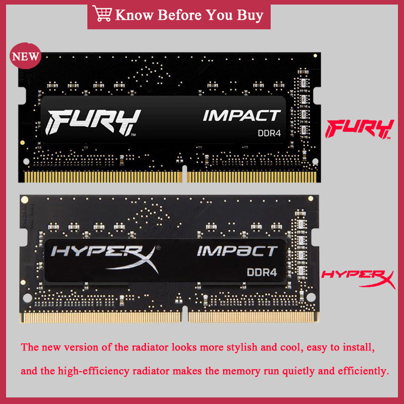 DDR4 FURY Impact RAM 16GB 8GB  - Sodimm Ddr4 avaliação e preço